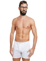 Nottingham (3 Pezzi) Boxer Uomo Apertura con Bottoni in Filo di Scozia  B416