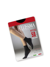 12 Paia Calzino Donna Bellissima Micro 50 den