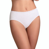 12 Pezzi Slip Donna L'Altra Cotonella GD293 Midi Cotonella con dettagli in pizzo