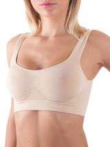 Top Imbottito Donna Bellissima 140 in Microfibra con Coppe removibili