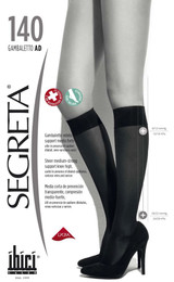 Ibici Segreta Gambaletto 140 den con Tallone anatomico e punte rinforzate  18/22 mmHg – 24/29 hPa