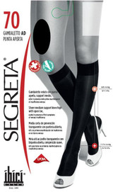 Gambaletto Donna Ibici Segreta 140 den Punta Aperta con Tallone anatomico