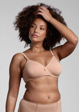 Lepel 355 Reggiseno Senza Ferretto Incrociato in Cotone Preformato