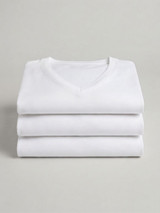 Luca  Shirt Maglia Uomo Scollo a V Mezza Manica in Cotone 8031