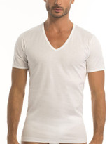 Garda 0036 Maglia Intima Uomo Mezza Manica Scollo a V in 100% Cotone Filo di Scozia