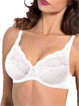 Reggiseno Donna Sielei 942 Con Ferretto e Coppe in pizzo - Coppa C - D