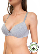 SIèLEI Reggiseno Push-up senza ferretto in Cotone Biologico Coppa B Art. 1456