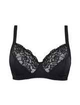 Reggiseno Donna Sielei 940 Senza ferretto in Microfibra con pizzo - Coppa C