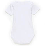 3 Body Neonato Neonata Liabel 05832B T407 Mezza Manica in Cotone Bianco e Fantasia