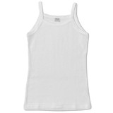 Set 3 Canottiere Bambina Ellepi AI 8228 Spalla Stretta in 100% Cotone Bianco