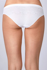 Intimidea Slip Donna Vita Bassa Effetto setificato e motivo floreale 311757 Made in Italy