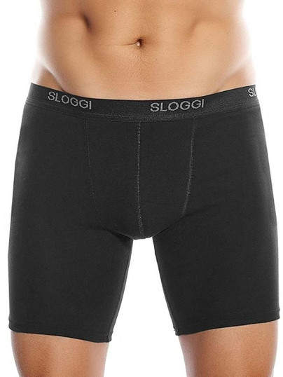 Sloggi Boxer Uomo Long Basic in Cotone Elasticizzato stretch Cotton