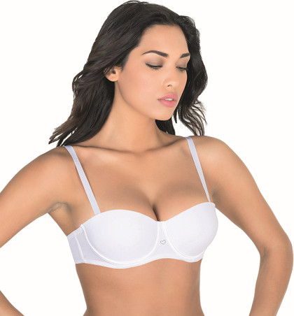 Aris Desy Reggiseno Donna Balconcino Imbottito in Microfibra con Ferretto (Coppa B)