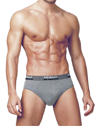 6 Slip Uomo Primal 2201 in Cotone Elasticizzato con Elastico Esterno