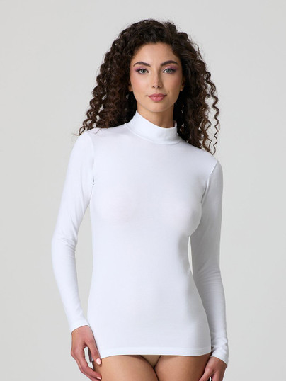 Maglia Donna Lupetto Invernale Manica Lunga in Soft Cotton Jadea 4101