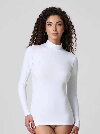 Jadea Maglia Donna Lupetto Invernale Manica Lunga in Soft Cotton  4101