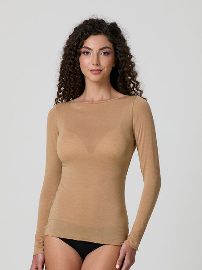 Jadea 4064 Maglia Donna Modal e Cashmere Manica Lunga