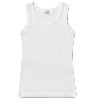 6 Pezzi Canottiera Bambina Spalla Larga Ellepi AI 8227 in 100% Cotone 6 Pezzi Canottiera Bambina Spalla Larga Ellepi AI 8227 in 100% Cotone