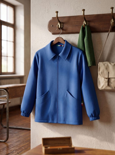 Casacca Elementare Bambino Senza Ricamo con Cerniera Zip Mariano