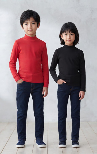 Bimbissimi Maglia Lupetto Bambino Bambina Manica Lunga Caldo Cotone  TL1130