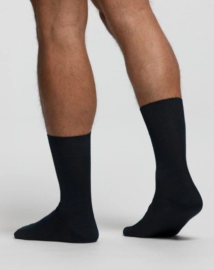 6 Paia Calze Corte Uomo Pompea in Filo di Scozia con Polsino Morbido Comfort