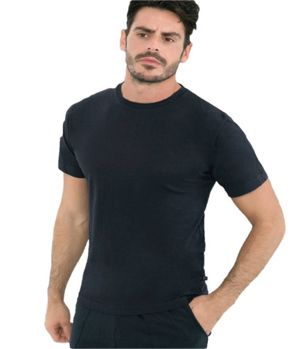 Maglia Uomo Enrico Coveri Girocollo  Mezza Manica EA9300 in Cotone Supima