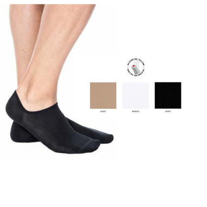 12 Paia Minicalza Invisibile Unisex Meritex 678 in Cotone filo scozia
