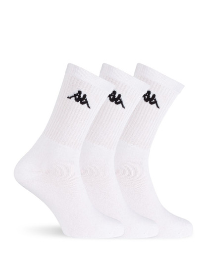 3 Paia Calza Corta Unisex Sportiva Kappa K002 in Spugna di Cotone