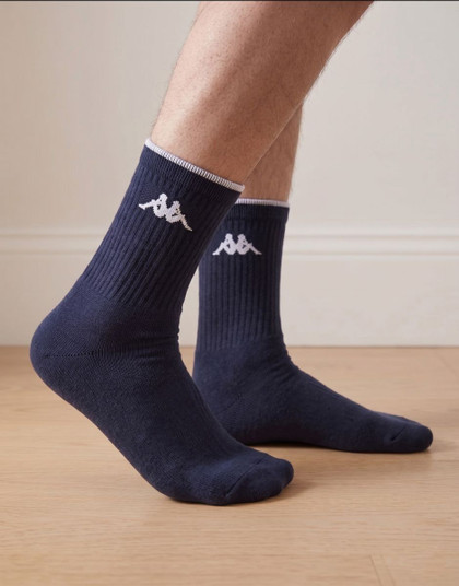 KAPPA (3 Paia) Calzino Corti Uomo Tennis Sportiva in cotone K540