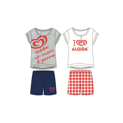 Pigiama ALD7504 SABOR Mezza Manica donna in cotone jersey