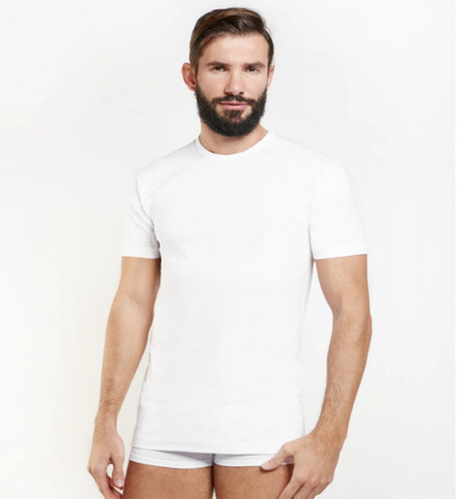 T-Shirt Uomo Canottiera Mezza Manica Girocollo Nottingham TM6102  Cotone Jersey