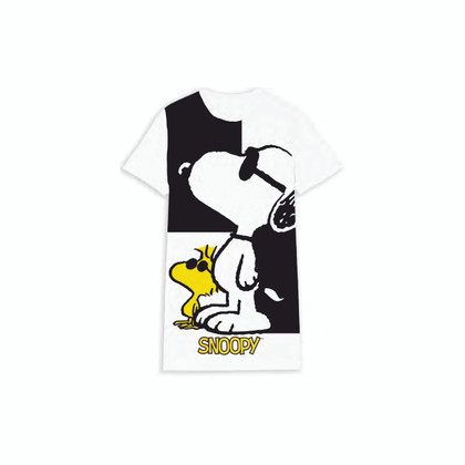Canotte e Maxi Shirt Donna Manica Corta e Spalla Larga SNOOPY-MAFALDA