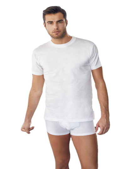 3 Pezzi T-Shirt Uomo Mezza Manica Girocollo Nottingham TM6101 in Cotone Jersey