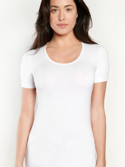 Maglia Mezza Donna Manica Nottingham TM4014BW in Cotone Costina