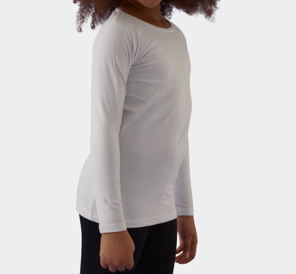 Maglia girocollo Bambina invernale in cotone bielastico 263 Jadea