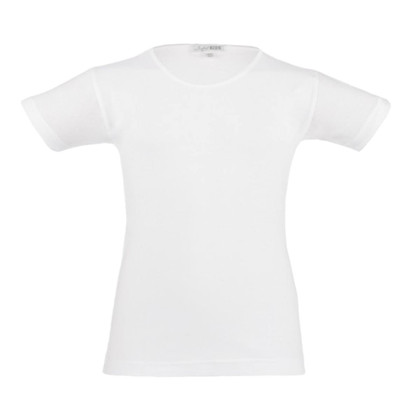 T-Shirt bordo raso girocollo manica corta bimba, cotone 3828 26R LIABEL