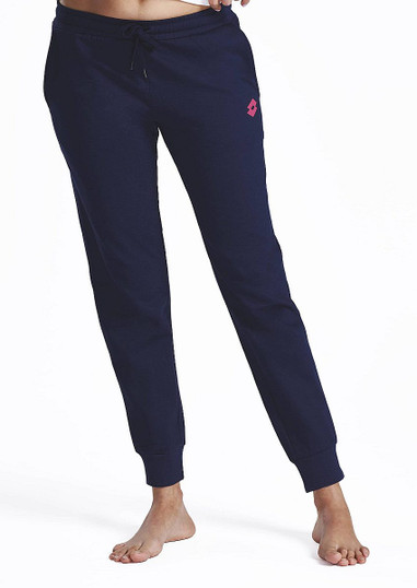 Pantalone Tuta Donna LA1012 LOTTO in felpa con polsino al fondo e tasche laterali