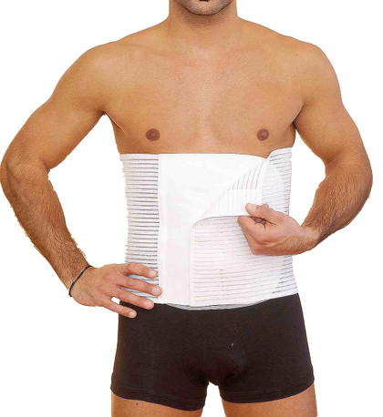 Fascia Elastica Unisex contenitiva con chiusura in velcro. Ideale per lo Sport