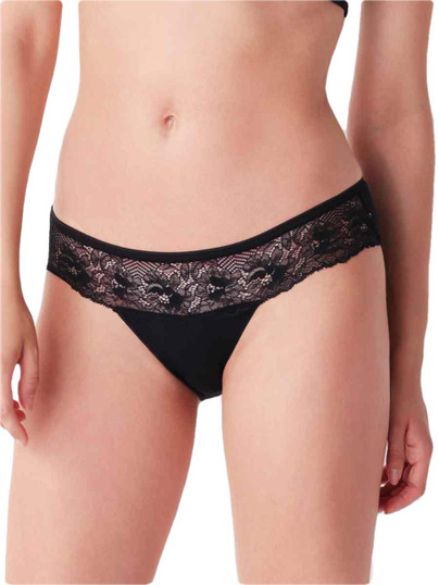 6 Pezzi Slip Donna Mini Cotonella  realizzato in cotone con inserti di pizzo