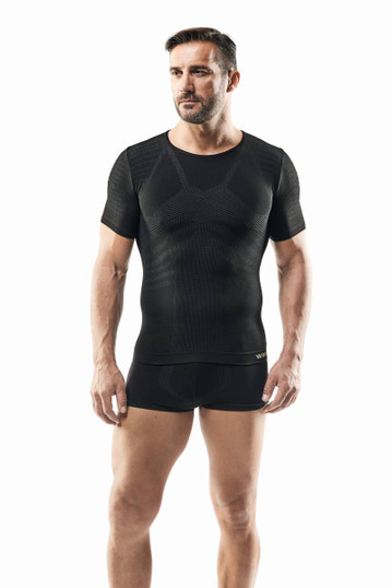 WRK Maglia Uomo Termica Mezza Manica Realizzato in Fibra Dryarn WRK-301