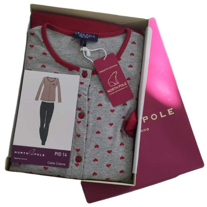 NORTH POLE Pigiama Donna PID14 Invernale Manica Lunga in Caldo Cotone