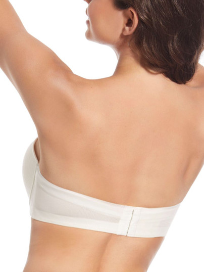 Reggiseno Selene Vilma senza spalline,con ferretto,coppa imbottita,con incrocio di tulle - Coppa C