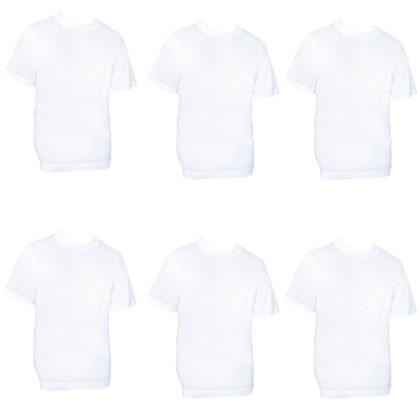 6 Pezzi Maglia Bambino NOTTINGHAM TM702R mezza manica in cotone