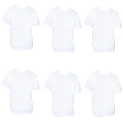 6 Pezzi Maglia Bambino NOTTINGHAM TM702R mezza manica in cotone