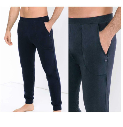 Enrico Coveri EA9302 Pantalone Tuta Uomo Cotone Jersey Tasche Laterali