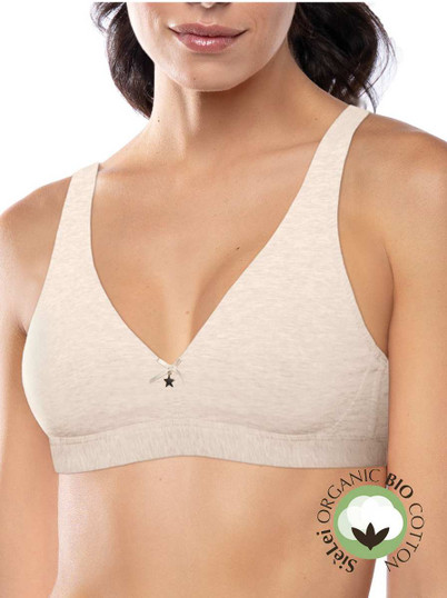 SIèLEI Reggiseno Triangolo senza ferretto in cotone Biologico Coppa B Art. 1454