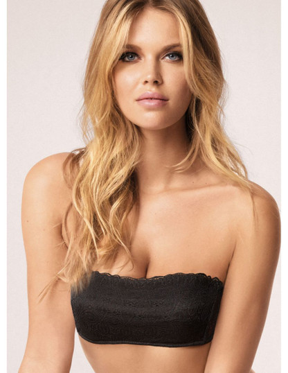 Infiore 904 Reggiseno a Fascia in pizzo senza ferretto con coppe estraibili