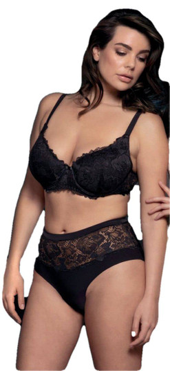 Culotte in pizzo e microfibra taglio vivo Curvy 411L Donna Lormar