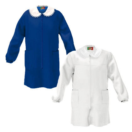 Grembiule Scuola Bambina Elementare Senza Ricamo Con Cerniera Zip Mariano