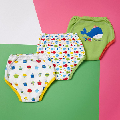 3 Mutandine Bambino Impermeabili Riutilizzabili per Potty Training – Cotone ELLEPI